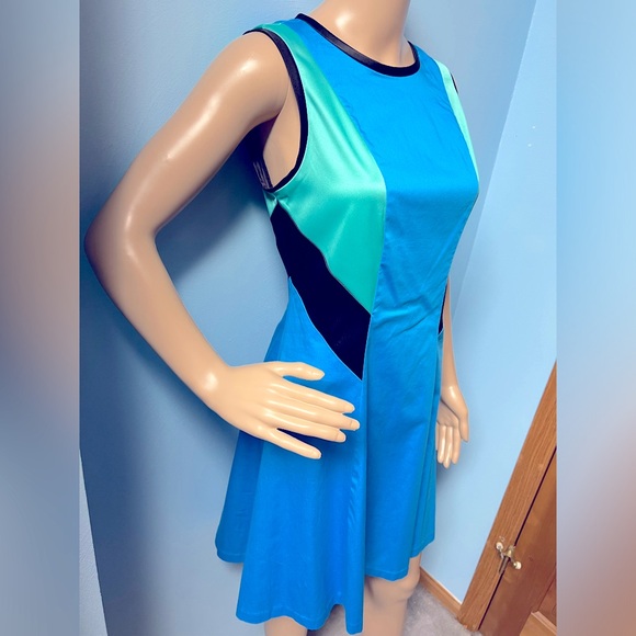 Prabal Gurung for target turquoise teal geometric dress size 6 - Picture 3 of 8